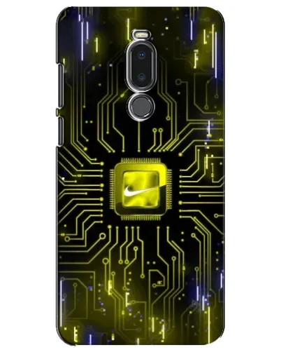 Чехол для Meizu Note 8 с картинкой «Nike — золотая искра»