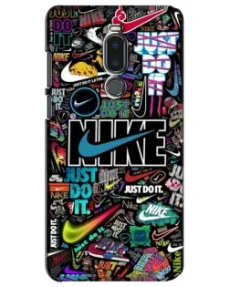 Чехол для Meizu Note 8 с картинкой «Яркий коллаж Nike»