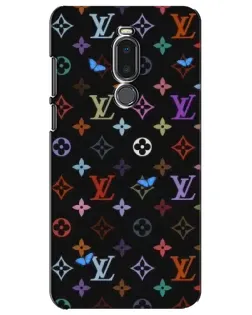 Чехол для Meizu Note 8 с картинкой «Цветная монограмма LV»