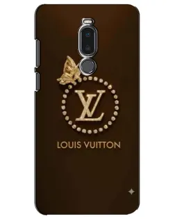 Чехол для Meizu Note 8 с картинкой «LV — золотая печать»