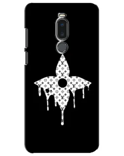 Чехол для Meizu Note 8 с картинкой «Цветочная монограмма»