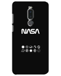 Чехол для Meizu Note 8 с картинкой «NASA — технический принт»