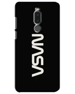 Чехол для Meizu Note 8 с картинкой «NASA — вертикальный логотип»