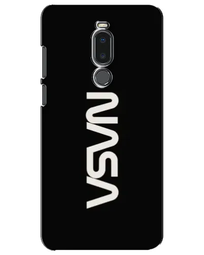 Чехол для Meizu Note 8 с картинкой «NASA — вертикальный логотип»