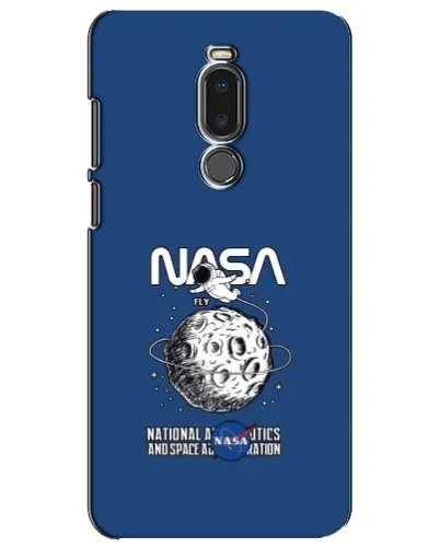 Чехол для Meizu Note 8 с картинкой «NASA — лунная миссия»