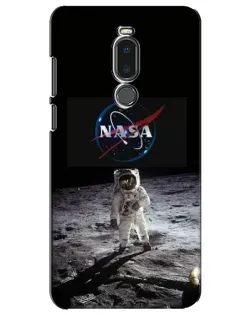 Чехол для Meizu Note 8 с картинкой «Астронавт на Луне»