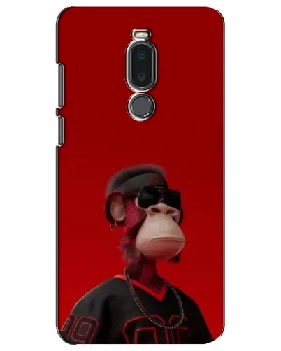 Чехол для Meizu Note 8 с картинкой «Bored Ape в красном»