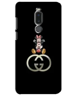 Чехол для Meizu Note 8 с картинкой «Минни Маус на лого»