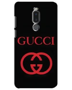 Чехол для Meizu Note 8 с картинкой «Gucci — красный логотип»
