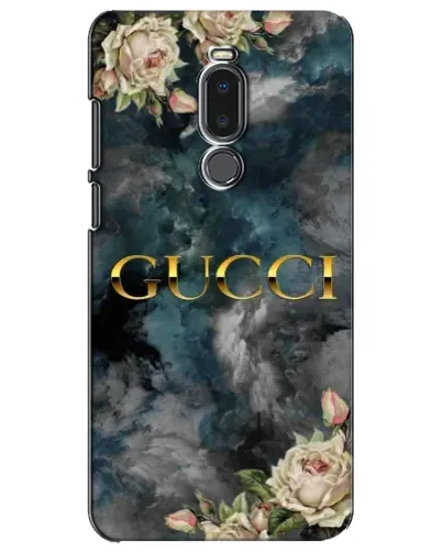 Чехол для Meizu Note 8 с картинкой «Абстрактные цветы Gucci»