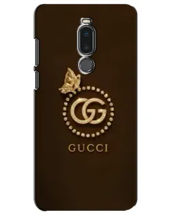 Чехол для Meizu Note 8 с картинкой «Gucci — золотая бабочка»