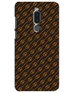 Чехол для Meizu Note 8 с картинкой «Gucci — золотые диагонали»