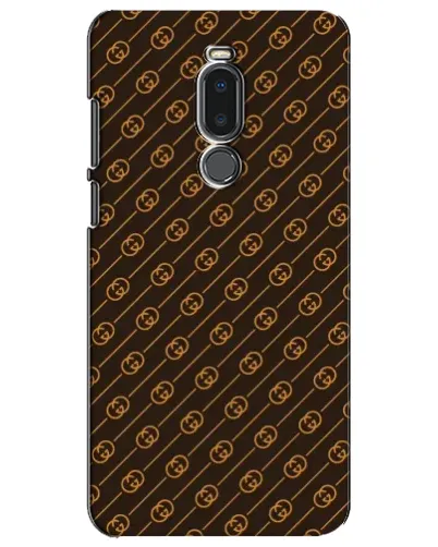 Чехол для Meizu Note 8 с картинкой «Gucci — золотые диагонали»