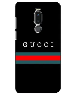 Чехол для Meizu Note 8 с картинкой «Gucci — красный пояс»