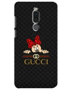 Чехол для Meizu Note 8 с картинкой «Минни Маус Gucci — черный»