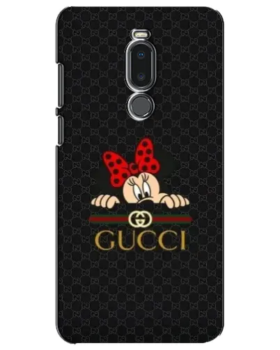 Чехол для Meizu Note 8 с картинкой «Минни Маус Gucci — черный»