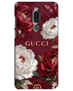 Чехол для Meizu Note 8 с картинкой «Gucci — бордовые розы»
