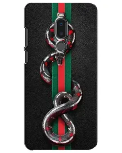 Чехол для Meizu Note 8 с картинкой «Gucci — змея на полосе»