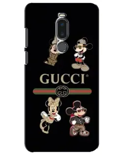 Чехол для Meizu Note 8 с картинкой «Gucci — герои Disney и монограмма»