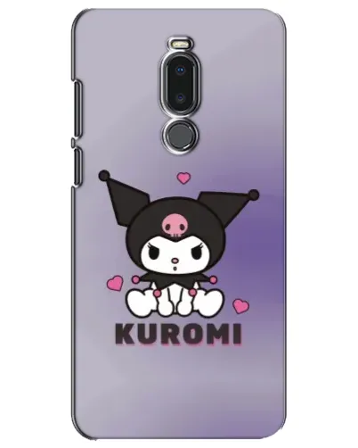 Чехол для Meizu Note 8 с картинкой «Kuromi — фиолетовый арт»