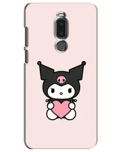 Чехол для Meizu Note 8 с картинкой «Kuromi и сердце»