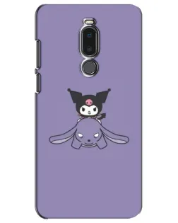 Чехол для Meizu Note 8 с картинкой «Kuromi на лиловом фоне»