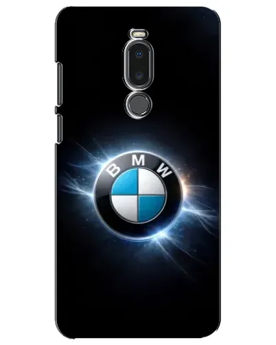 Чехол для Meizu Note 8 с картинкой «BMW — неоновое сияние»