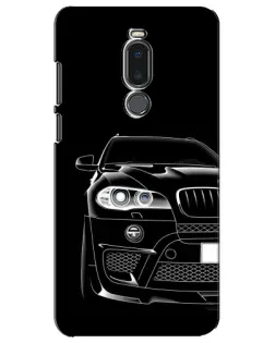 Чехол для Meizu Note 8 с картинкой «Темный силуэт BMW»