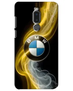 Чехол для Meizu Note 8 с картинкой «Золотистый дым BMW»