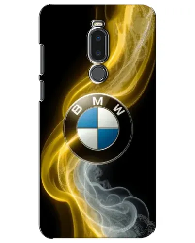 Чехол для Meizu Note 8 с картинкой «Золотистый дым BMW»