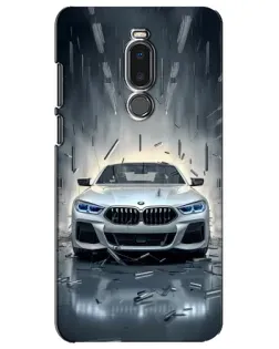 Чехол для Meizu Note 8 с картинкой «BMW в свете фар»