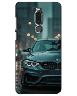 Чехол для Meizu Note 8 с картинкой «BMW в огнях города»