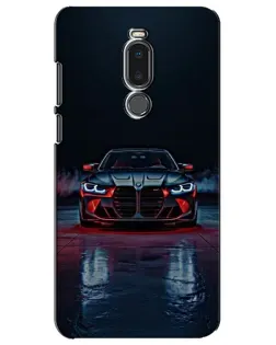 Чехол для Meizu Note 8 с картинкой «BMW на мокрой дороге»