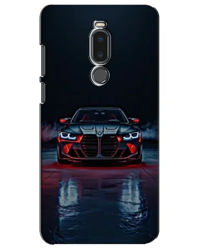 Чехол для Meizu Note 8 с картинкой «BMW на мокрой дороге»