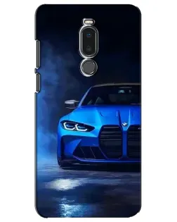 Чехол для Meizu Note 8 с картинкой «Голубая BMW M4»