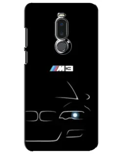 Чехол для Meizu Note 8 с картинкой «Минималистичный принт BMW M3»