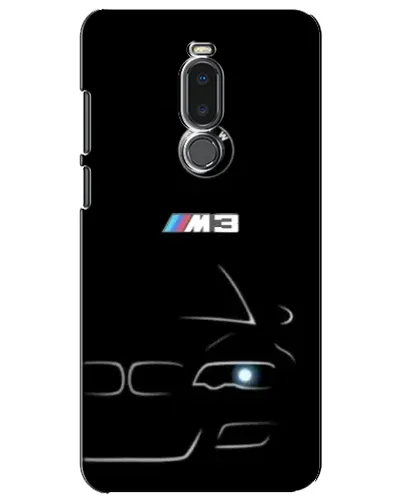 Чехол для Meizu Note 8 с картинкой «Минималистичный принт BMW M3»