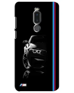 Чехол для Meizu Note 8 с картинкой «Силуэт BMW в темноте»
