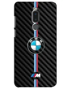 Чехол для Meizu Note 8 с картинкой «Эмблема BMW и карбон»