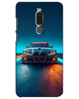 Чехол для Meizu Note 8 с картинкой «BMW — огни неона» Чехол для Meizu Note 8 с картинкой «BMW — огни неона»
