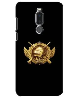 Чехол для Meizu Note 8 с картинкой «PUBG — оранжевый градиент»