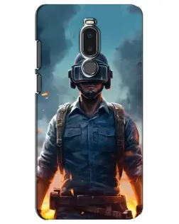 Чехол для Meizu Note 8 с картинкой «PUBG — реалистичный герой»