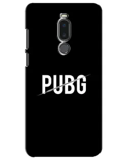 Чехол для Meizu Note 8 с картинкой «PUBG — белый логотип»