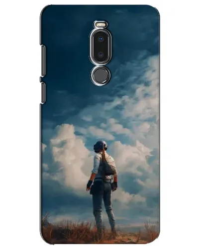 Чехол для Meizu Note 8 с картинкой «Герой PUBG на скале»
