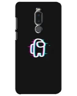 Чехол для Meizu Note 8 с картинкой «Among Us неон»