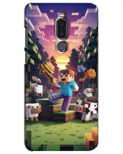 Чехол для Meizu Note 8 с картинкой «Стив на ферме» Чехол для Meizu Note 8 с картинкой «Стив на ферме»