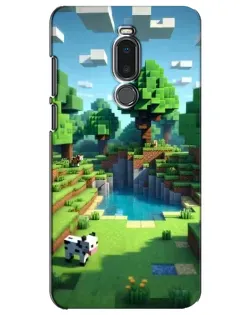 Чехол для Meizu Note 8 с картинкой «Minecraft летний день»