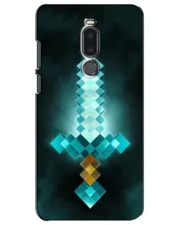 Чехол для Meizu Note 8 с картинкой «Алмазный меч неон»