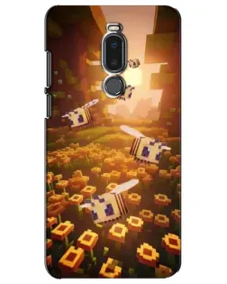 Чехол для Meizu Note 8 с картинкой «Поле подсолнухов»