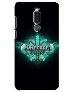 Чехол для Meizu Note 8 с картинкой «Minecraft Diamond лого»